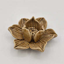 Load image into Gallery viewer, Thai Ceramic Incense Holder – Lotus Flower Design (Various Colors)

