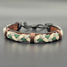 Load image into Gallery viewer, Handcrafted PU Leather Bracelet ~ Braided
