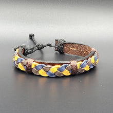 Load image into Gallery viewer, Handcrafted PU Leather Bracelet ~ Braided
