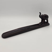 Load image into Gallery viewer, Thai Handcrafted Wooden Incense Holder – Elephant Design
