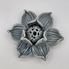 Load image into Gallery viewer, Thai Ceramic Incense Holder – Lotus Flower Design (Various Colors)
