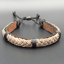 Load image into Gallery viewer, Handcrafted PU Leather Bracelet ~ Braided
