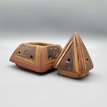 Load image into Gallery viewer, Small Handcrafted Incense Burner: The Pyramid
