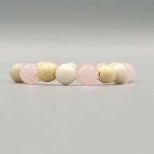 Load image into Gallery viewer, Bracelet - Palo Santo with Rose Quartz &amp; Amazonite Beads
