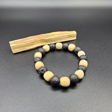 Load image into Gallery viewer, Bracelet - Palo Santo with Lava Beads
